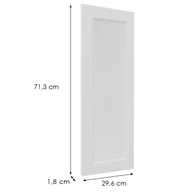 Čelo skrinky Luxeo F15-G30(72) rám white