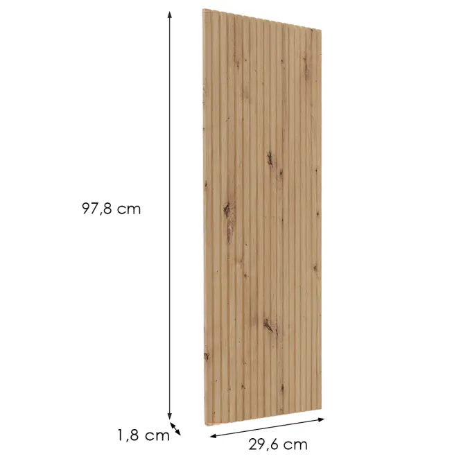 Čelo skrinky Luxeo F14-G30(100) ryfla dub