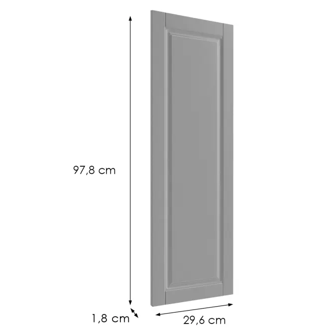 Čelo skrinky Luxeo F13-G30(100) hampton grey