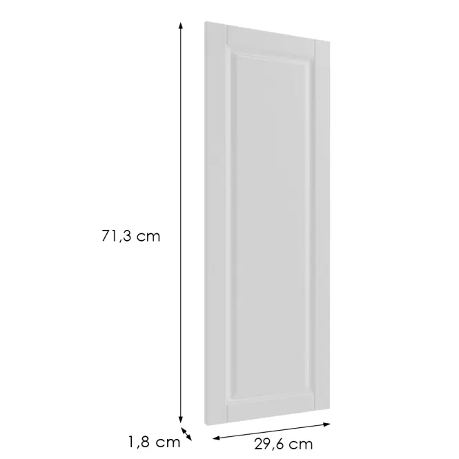 Čelo skrinky Luxeo F13-G30(72) hampton white