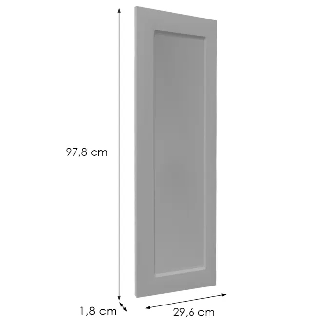 Čelo skrinky Luxeo F15-G30(100) rám grey