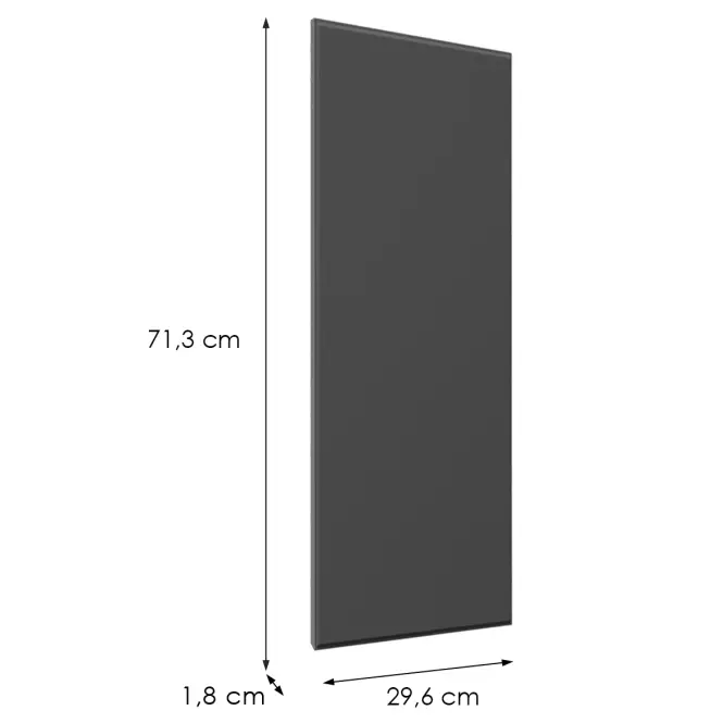 Čelo skrinky Luxeo F15-G30(72) rám grey