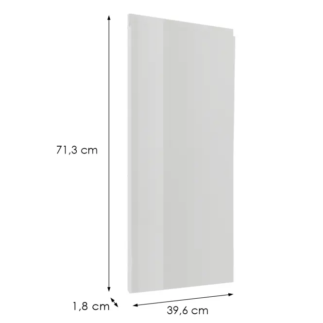 Čelo skrinky Luxeo F02-G40(72) white lak