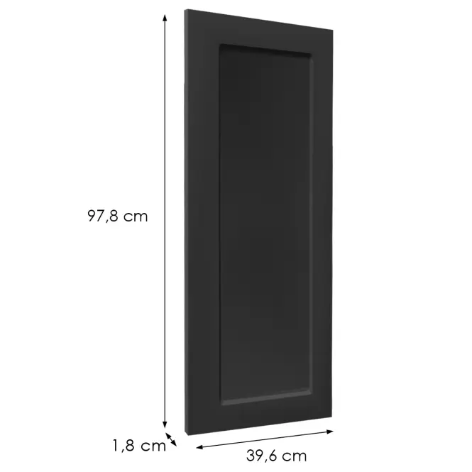 Čelo skrinky Luxeo F15-G40(100) rám black