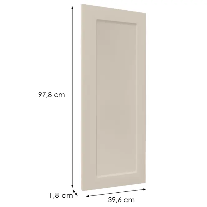 Čelo skrinky Luxeo F15-G40(100) rám kašmír