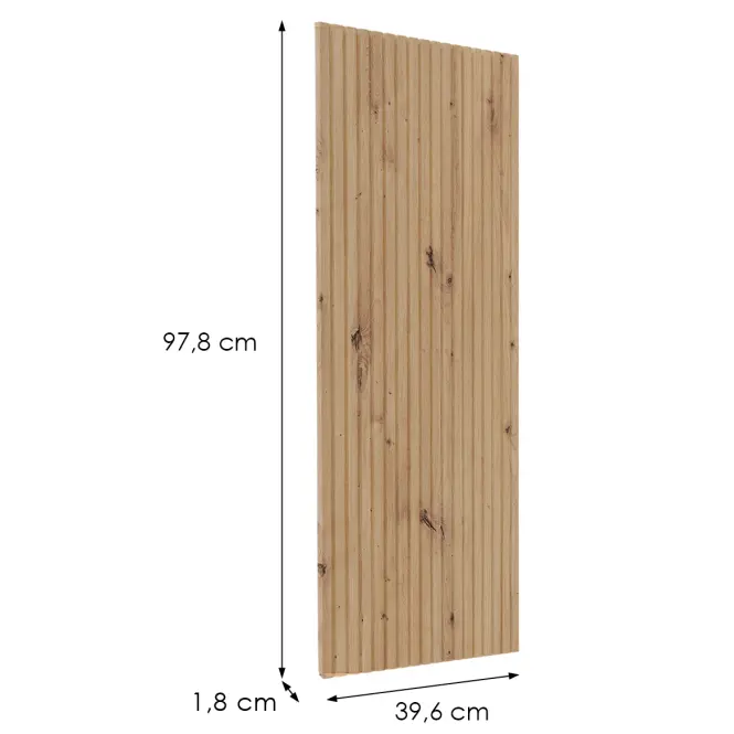 Čelo skrinky Luxeo F14-G40(100) ryfla dub