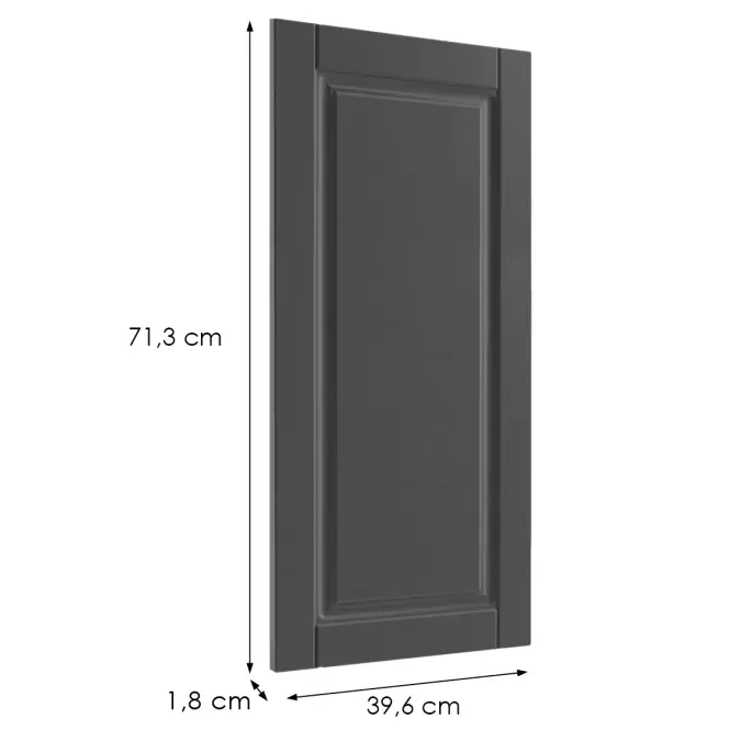 Čelo skrinky Luxeo F13-G40(72) hampton dark grey
