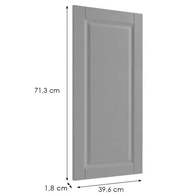 Čelo skrinky Luxeo F13-G40(72) hampton grey