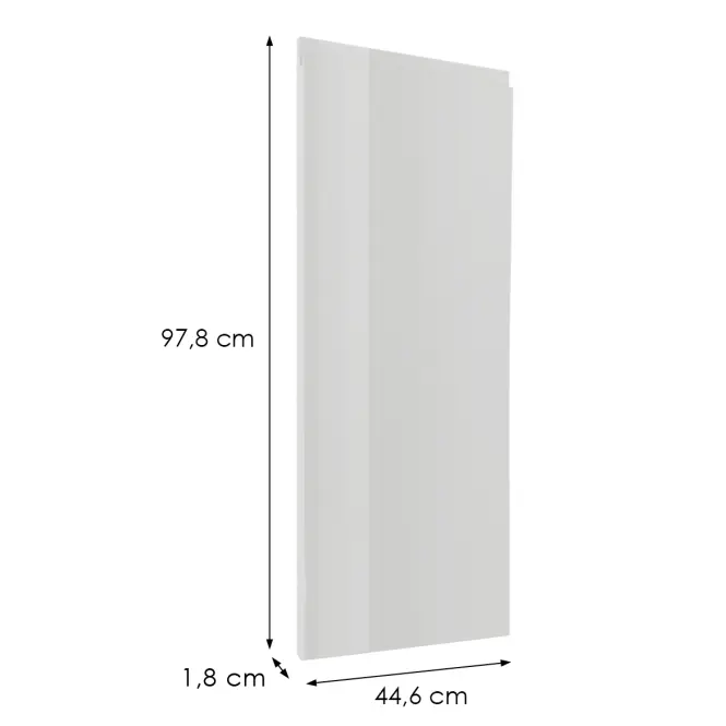 Čelo skrinky Luxeo F02-G45(100) white lak