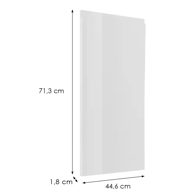 Čelo skrinky Luxeo F02-G45(72) white lak