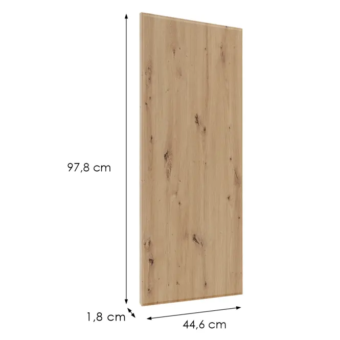 Čelo skrinky Luxeo F16-G45(100) tenký rám dub