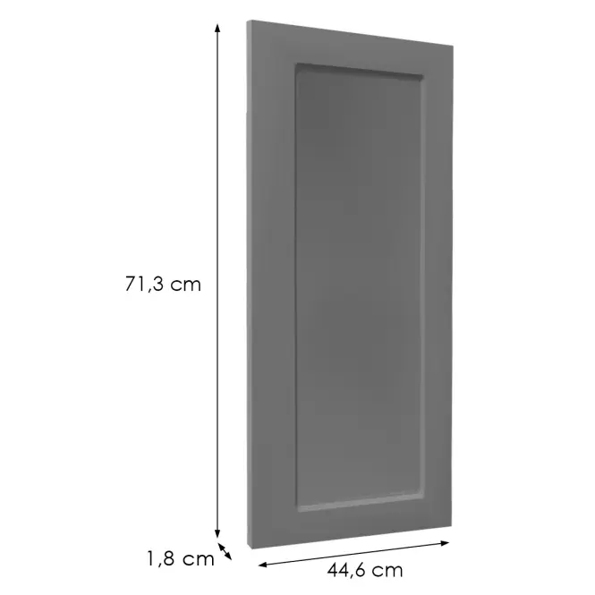 Čelo skrinky Luxeo F15-G45(72) rám dark grey