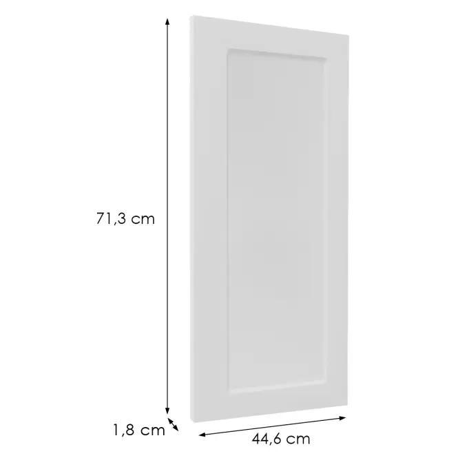 Čelo skrinky Luxeo F15-G45(72) rám white