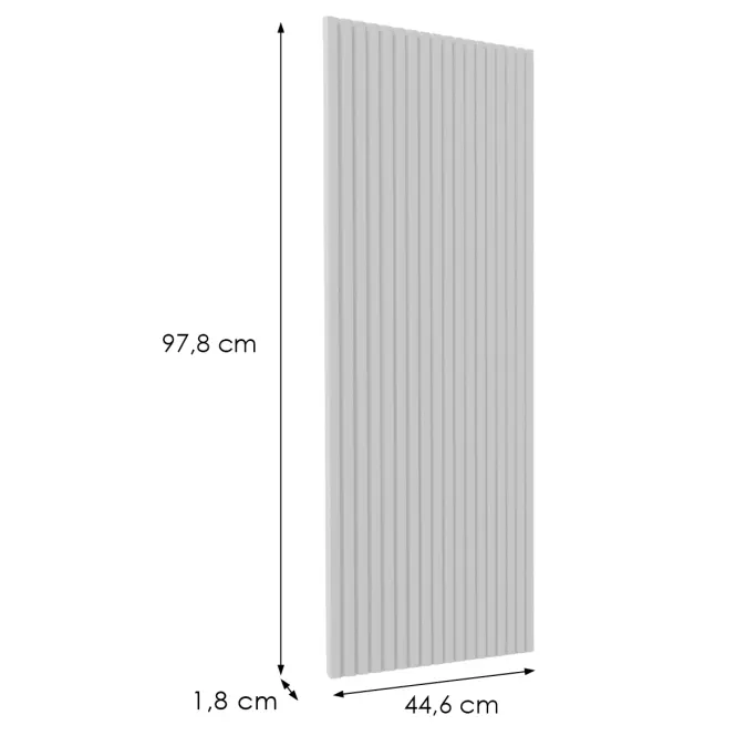 Čelo skrinky Luxeo F14-G45(100) ryfla white