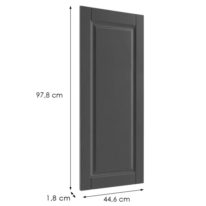 Čelo skrinky Luxeo F13-G45(100) hampton dark grey