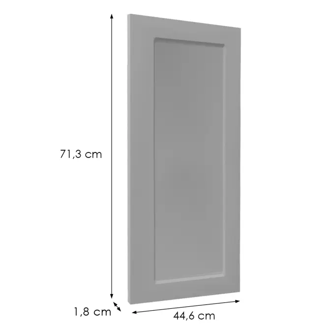 Čelo skrinky Luxeo F15-G45(72) rám grey