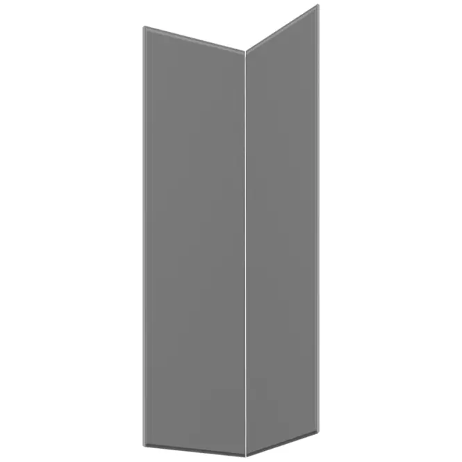 Čelo skrinky Luxeo F16-G60N2(100) tenký rám grey