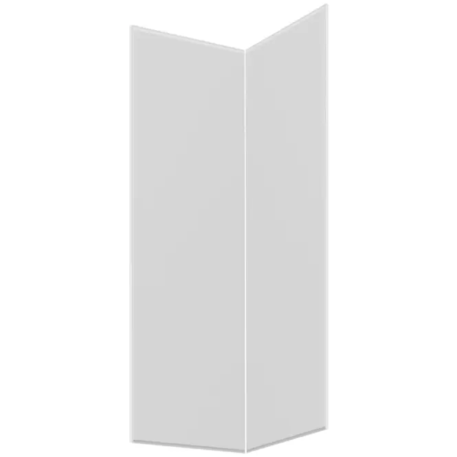 Čelo skrinky Luxeo F16-G60N2(72) tenký rám white