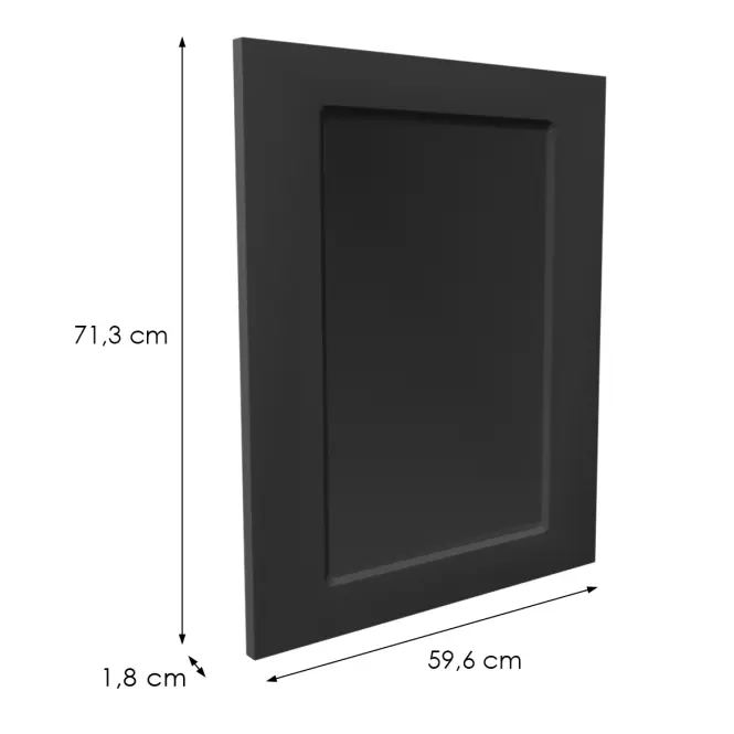 Čelo skrinky Luxeo F15-G60(72) rám black