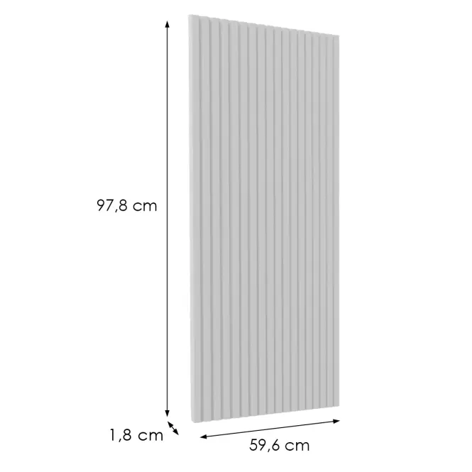 Čelo skrinky Luxeo F14-G60(100) ryfla white