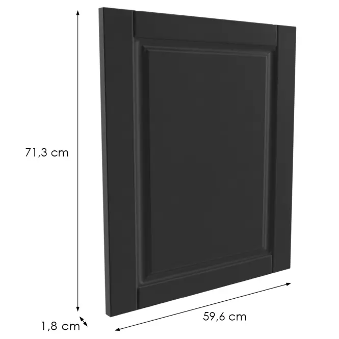 Čelo skrinky Luxeo F13-G60(72) hampton black