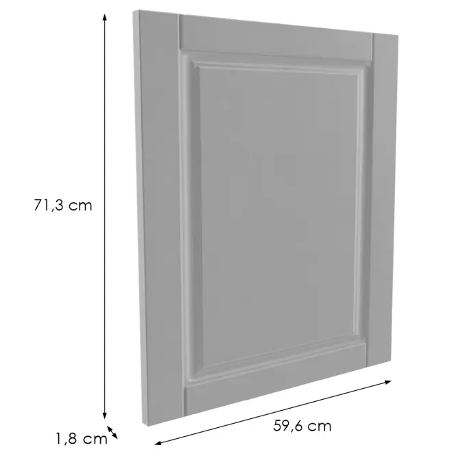 Čelo skrinky Luxeo F13-G60(72) hampton grey