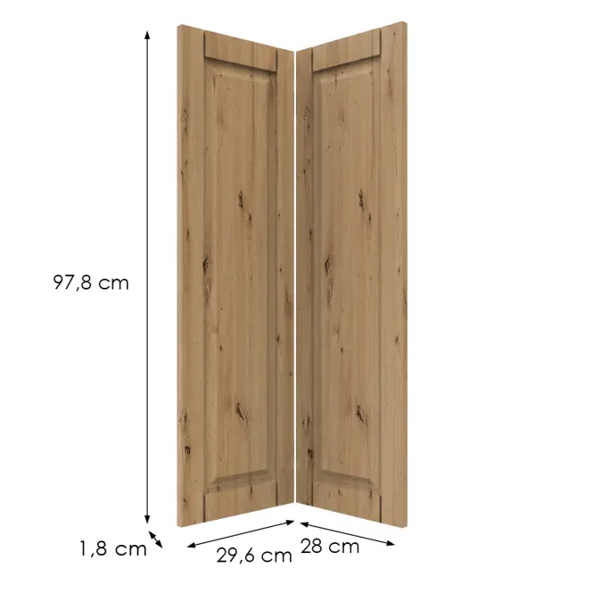 Čelo skrinky Luxeo F13-G60N2(100) hampton dub
