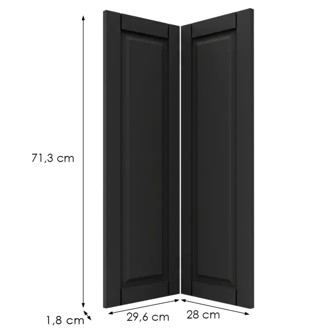 Čelo skrinky Luxeo F13-G60N2(72) hampton black