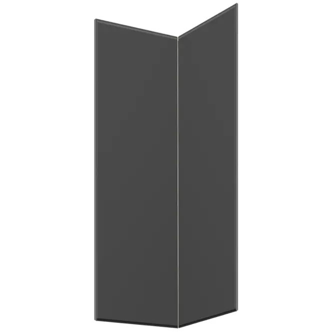 Čelo skrinky Luxeo F16-G60N2(72) tenký rám dark grey