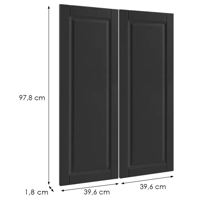 Čelo skrinky Luxeo F13-G80(100) hampton black