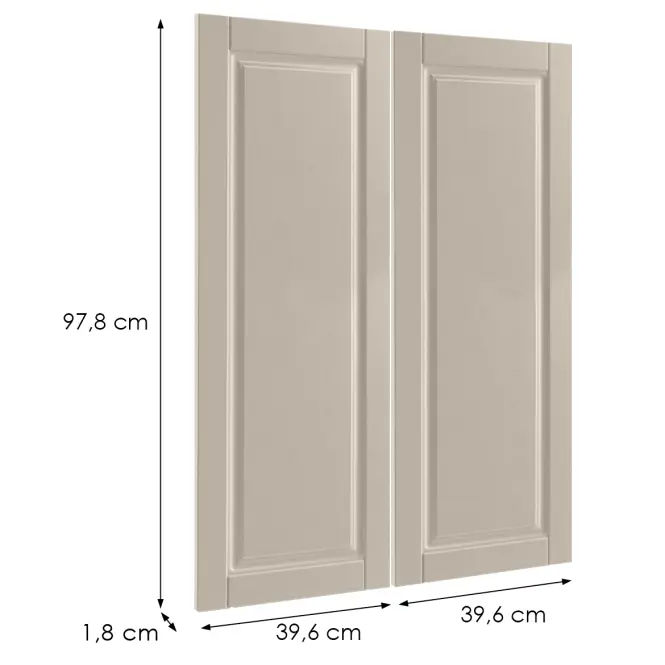 Čelo skrinky Luxeo F13-G80(100) hampton kašmír