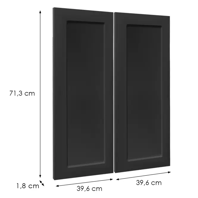 Čelo skrinky Luxeo F15-G80(72) rám black