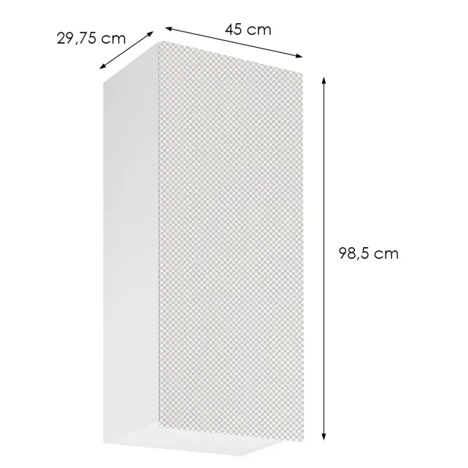Korpus Luxeo K04-G45(100) biely