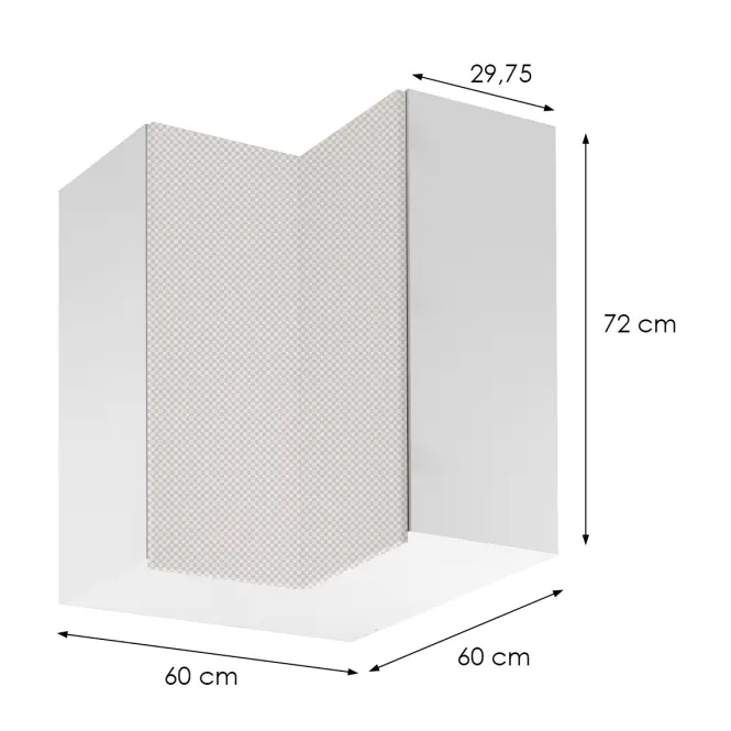 Korpus Luxeo K04-G60N2(72) biely