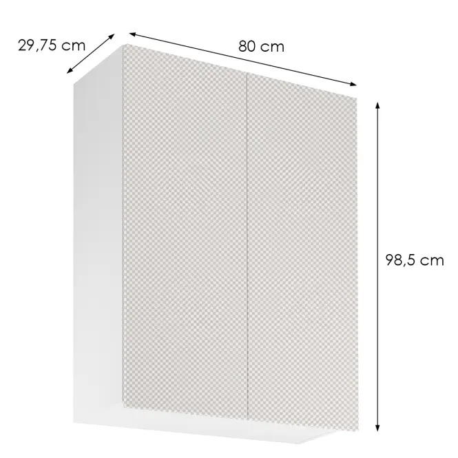 Korpus Luxeo K04-G80(100) biely