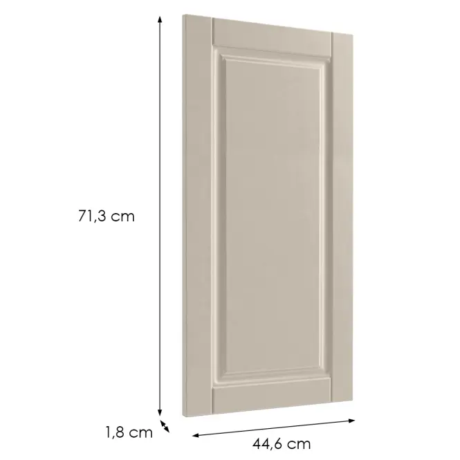 Čelo skrinky Luxeo F13-D45FZW hampton kašmír