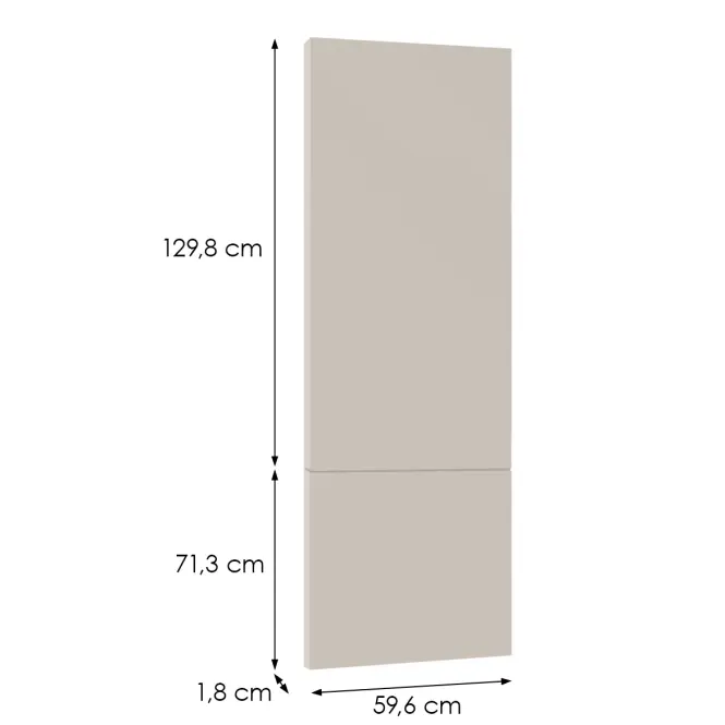 Čelo skrinky Luxeo F08-D60T-AX beige