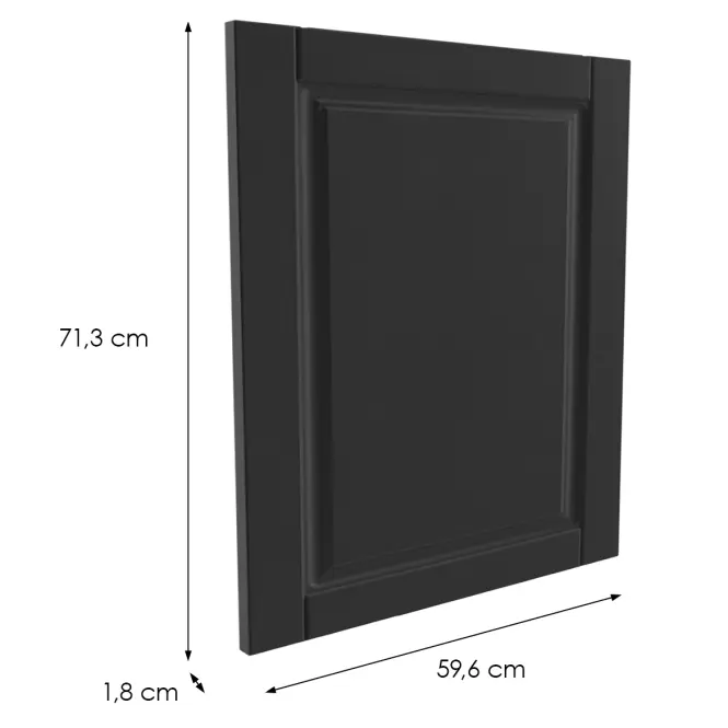 Čelo skrinky Luxeo F13-D60_ D60Z hampton black