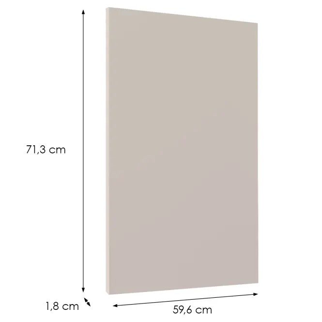 Čelo skrinky Luxeo F08-D60ZS-AX beige