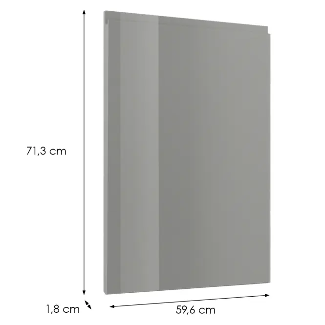 Čelo skrinky Luxeo F02-D60_ D60Z grey lak
