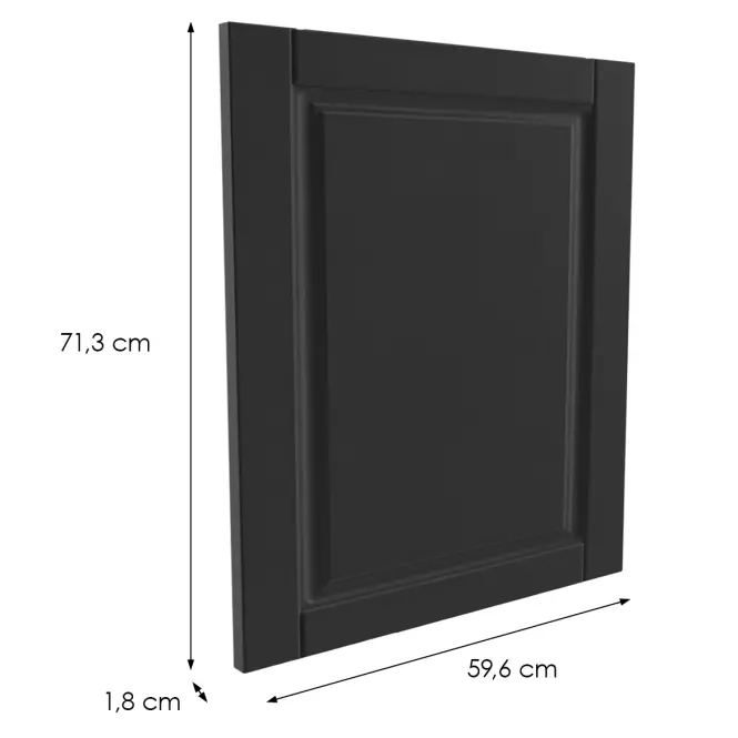 Čelo skrinky Luxeo F13-D60FZW hampton black