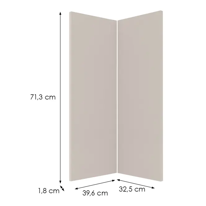 Čelo skrinky Luxeo F08-D90N beige