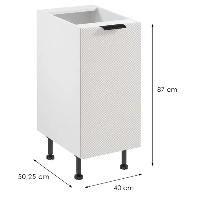 Korpus Luxeo K04-D40 biely