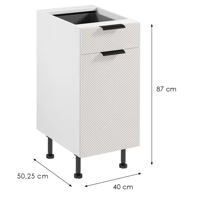 Korpus Luxeo K04-D40S1-AX biely