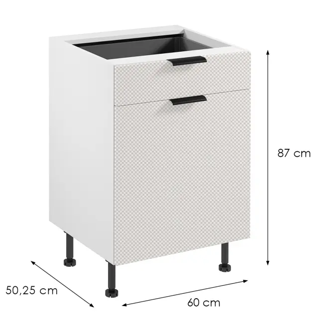 Korpus Luxeo K04-D60S1-AX biely
