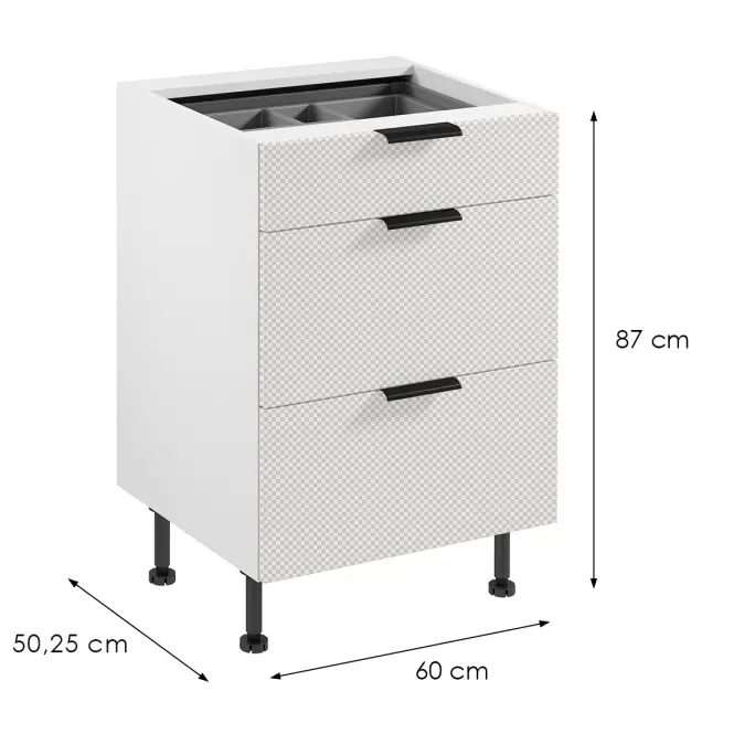 Korpus Luxeo K04-D60S3-AX biely