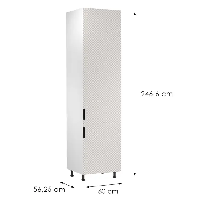 Korpus Luxeo K04-D60ZLN biely