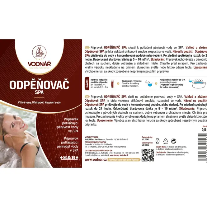 Vodnar Čistenie SPA 0,5l,2