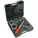 Volfrámové korunkové vrtáky 32-83mm 5 ks  + pilník  60h900