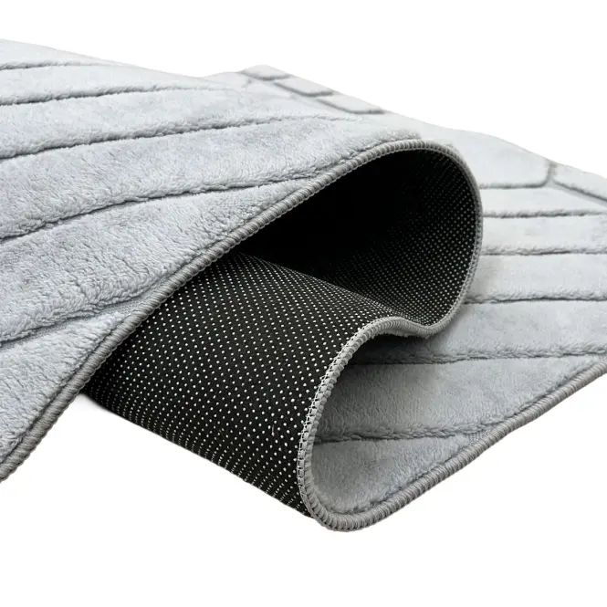 Koberec Mary Microfiber 0,8/1,5 Mrd-852 strieborný